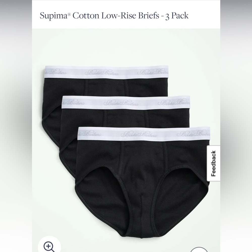 NWT Brooks Brothers Low Rise Briefs 3 pack